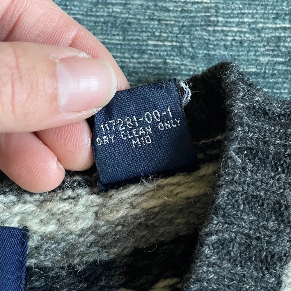 Gap Lambswool Fair Isle Pop Over Sweater